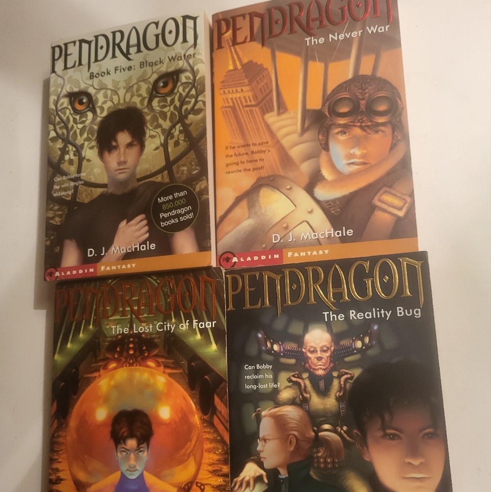 Lot of 4 Pendragon Novels by D. J. MacHale Fantasy